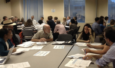 Attendees at previous workshops on CalEnviroScreen grapple with how to define a "disadvantaged community." Photo: Melanie Curry/Streetsblog