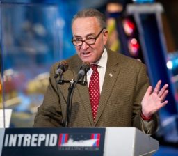 Senator Chuck Schumer has a choice to make: Defend core democratic values or score some money for infrastructure. Photo: NASA/Bill Ingalls