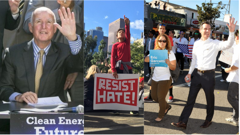 Images via Associated Press, Santa Monica Councilmember Pam O'Connor, Paula J Parker