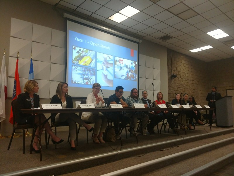 Members of Orange County Partnerships to Improve Community Health (OC PICH) speaking at a forum earlier this month. PICH is a grant source from the Center and Disease Control and Prevention that funds programs that aim to combat the causes of chronic diseases. Photos by Kristopher Fortin.