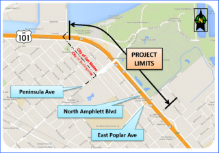 Image via the City of San Mateo from the presentation given on the project last year.