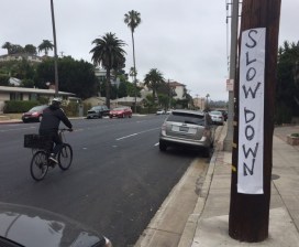 Road diet bike lanes being installed on Pershing Drive in Playa Del Rey. Photos by Joe Linton/Streetsblog L.A.