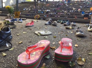 In Our Shoes installation remembers victims of traffic violence. All photos by Joe Linton