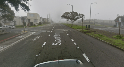 The intersection where James Samiere was killed last week. Image: Google Street View
