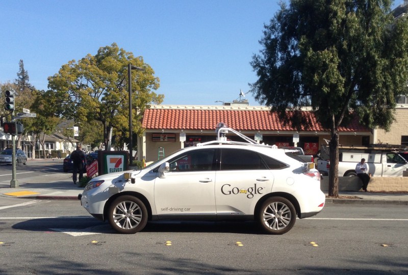Google self-driving car in Palo Alto, California. Image by Ed and Eddie via Flickr