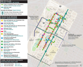 The bulk of the $5 million in streetscape improvements will take place along Breed and Sheridan Streets and are intended to make it easier for students and their families to walk and bike to and from school. Source: Councilmember José Huizar