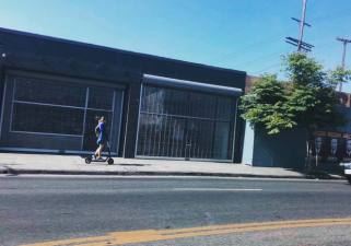 Bird scooter spotted in DTLA last Friday. Image via Facebook