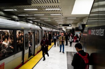 An overcrowded train at Civic Center Station. Photo: RobVSFsFlickr