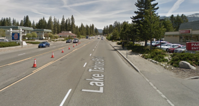 The lovely stroad  that is Highway 50 in South Lake Tahoe. Image: Google Streetview