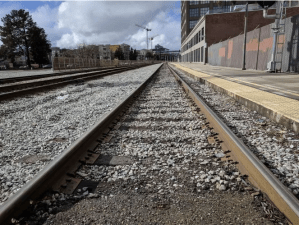 Tracks in Oakland. One way or another, these tracks, and the rest of the national network, will connect to California's HSR system. Photo: Streetsblog/Rudick