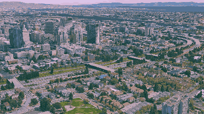 I-980 cuts West Oakland off from downtown. But maybe that can be fixed. Grist / Google Earth