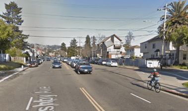 Asbhy Avenue in Berkeley is a state highway, but people still need to walk and bike on it. It is very hard to make even basic safety changes, though, because it is also a state highway, controlled by Caltrans. Image: GoogleMaps