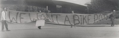 Caltrans and the CHP did  not like this banner