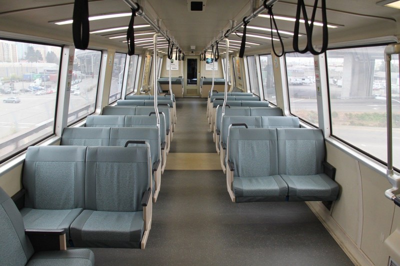 Empty BART train