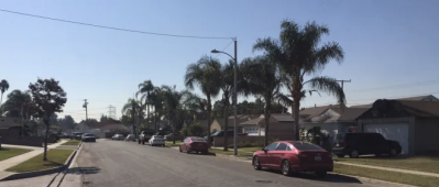 residential street in Downey