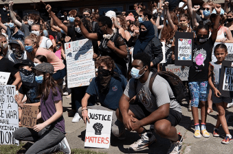 Protest in Marin, June 2020. Photo by Daniel Arauz
