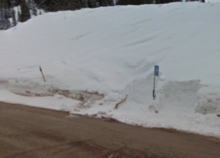 We promise this Alta, Utah snow pile has a bus stop in it somewhere. Image: Nolan Levenson.