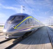 High-speed rail train rendering - via CAHSRA