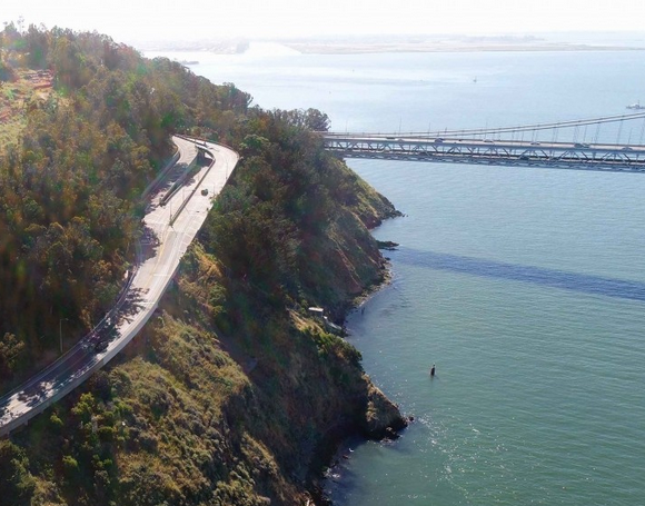 Bridges on Yerba Buena Island will be retrofit using RAISE grant money. Image: SFCTA