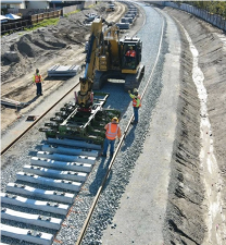 Foothill Gold Line construction photo - via Construction Authority