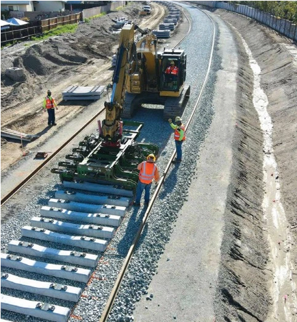 Foothill Gold Line construction photo - via Construction Authority