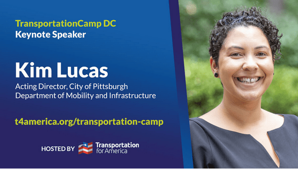 Kim Lucas, Acting Director of Pittsburgh's Department of Mobility and Infrastructure and keynote speaker at Transportation Camp 2022