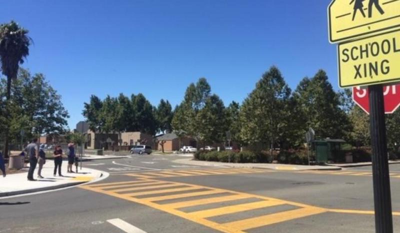 A community street safety assessment, pre-pandemic, being undertaken in Suisun City. Image: SafeTREC