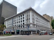 An older building in San Diego. Cities didn't use to build so much parking. Photo by David Barboza