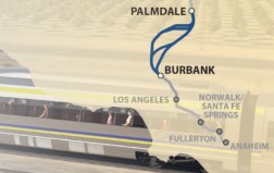 Palmdale-Burbank section graphic - via California High-Speed Rail Authority fact sheet